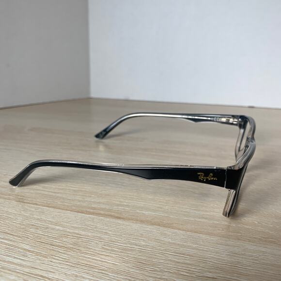 Ray-Ban RB5245 2034 Shiny Black On Clear 54-17-145 Eyeglasses Frames Only - Picture 7 of 8